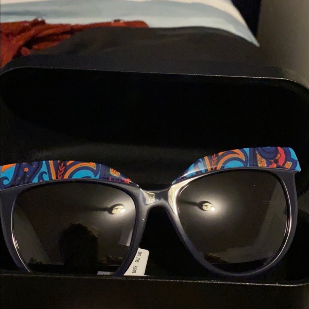ETRO Turquoise Paisley Sunglasses